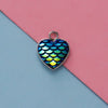 Stainless Steel Peach Heart Fish Scale Pendant Jewelry Accessories Fine Polishing