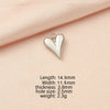 Stainless Steel Peach Heart Love Shape Glossy Electroplated Pendant Jewelry Accessories