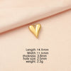 Stainless Steel Peach Heart Love Shape Glossy Electroplated Pendant Jewelry Accessories