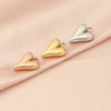 Stainless Steel Peach Heart Love Shape Glossy Electroplated Pendant Jewelry Accessories