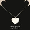 Stainless Steel Peach Heart Loveshaped Pendant Necklace Accessories With Fine Polishing