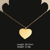 Stainless Steel Peach Heart Loveshaped Pendant Necklace Accessories With Fine Polishing
