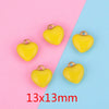 Stainless Steel Peach Heart Pendant Jewelry Accessories Handmade With 18K Gold Plating