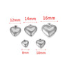 Stainless Steel Peach Heart Pendant Necklace Electroplating Jewelry Accessories