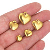 Stainless Steel Peach Heart Pendant Necklace Electroplating Jewelry Accessories