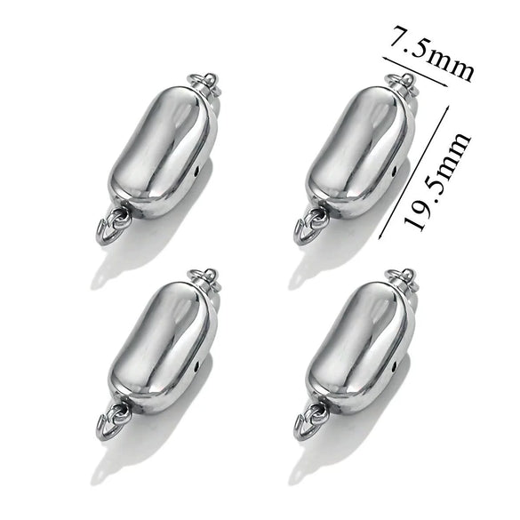 Stainless Steel Peanut And Drop Shape Bracelet Buckle Jewelry Accessories Polished And Electroplated