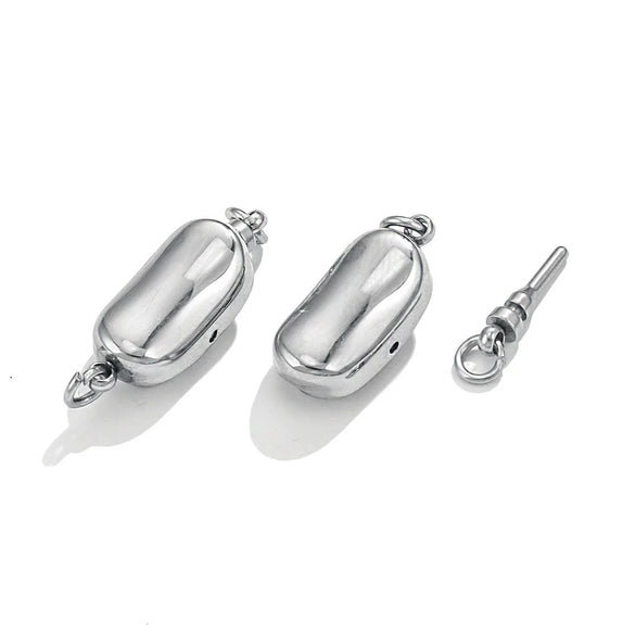 Stainless Steel Peanut And Drop Shape Bracelet Buckle Jewelry Accessories Polished And Electroplated