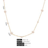 Stainless Steel Pearl Minimalist Totem Electroplating Women's Necklace Bracelet Diy Accessories
