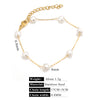 Stainless Steel Pearl Minimalist Totem Electroplating Women's Necklace Bracelet Diy Accessories