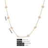 Stainless Steel Pearl Minimalist Totem Electroplating Women's Necklace Bracelet Diy Accessories
