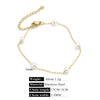 Stainless Steel Pearl Minimalist Totem Electroplating Women's Necklace Bracelet Diy Accessories