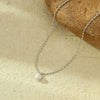 Stainless Steel Pearl Pendant Necklace For Women Electroplated Fashion Jewelry