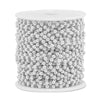 Stainless Steel Pearl Round Bead Handmade Electroplated Chain Bracelet Jewelry Accessories