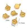 Stainless Steel Pendant Accessories With Bow And Crown Pattern Electroplated