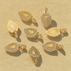 Stainless Steel Pendant Accessories With Bow And Crown Pattern Electroplated