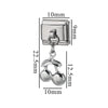 Stainless Steel Pendant Bracelet And Diy Jewelry With Totem Pattern And Electroplating Process In Cute Small Style And Animal Theme