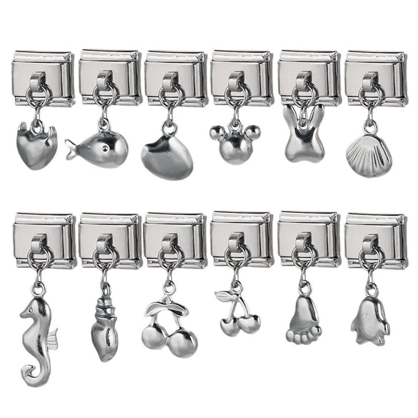 Stainless Steel Pendant Bracelet And Diy Jewelry With Totem Pattern And Electroplating Process In Cute Small Style And Animal Theme