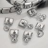 Stainless Steel Pendant Bracelet And Diy Jewelry With Totem Pattern And Electroplating Process In Cute Small Style And Animal Theme