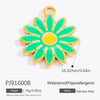 Stainless Steel Pendant Daisy Butterfly Oil Drop Totem Fashion Ol Handmade Jewelry Accessories
