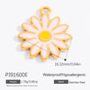 Stainless Steel Pendant Daisy Butterfly Oil Drop Totem Fashion Ol Handmade Jewelry Accessories