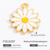 Stainless Steel Pendant Daisy Butterfly Oil Drop Totem Fashion Ol Handmade Jewelry Accessories