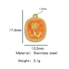 Stainless Steel Pendant Jewelry Accessories With Retro Oil Dripping Design And Rose Diamond Shape