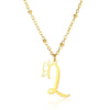 Stainless Steel Pendant Necklace With English Letters And Butterfly Design Electroplated For Women Wholesale