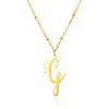 Stainless Steel Pendant Necklace With English Letters And Butterfly Design Electroplated For Women Wholesale