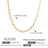 Stainless Steel Pendant Necklace With Sea Life Pattern Electroplated In Holiday Style For Women