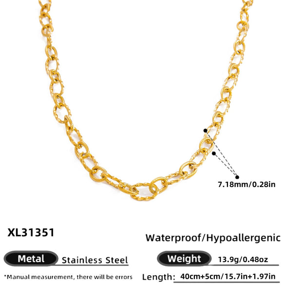 Stainless Steel Pendant Necklace With Sea Life Pattern Electroplated In Holiday Style For Women