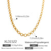 Stainless Steel Pendant Necklace With Sea Life Pattern Electroplated In Holiday Style For Women
