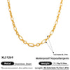 Stainless Steel Pendant Necklace With Sea Life Pattern Electroplated In Holiday Style For Women