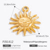 Stainless Steel Pendant Necklace With Sea Life Pattern Electroplated In Holiday Style For Women