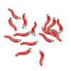 Stainless Steel Pepper Pendant Earrings With Oil Dripping Design Jewelry Accessories
