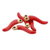Stainless Steel Pepper Pendant Earrings With Oil Dripping Design Jewelry Accessories