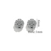 Stainless Steel Perforated Lavender Floret Spacer Beads Gold Pendant Necklace With Totem Pattern Electroplated For Diy Jewelry And Bracelet Wholesale