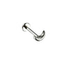 Stainless Steel Perforated Lip Nail Fivestar Heart Moon Chain Earrings Electroplated Simple Style