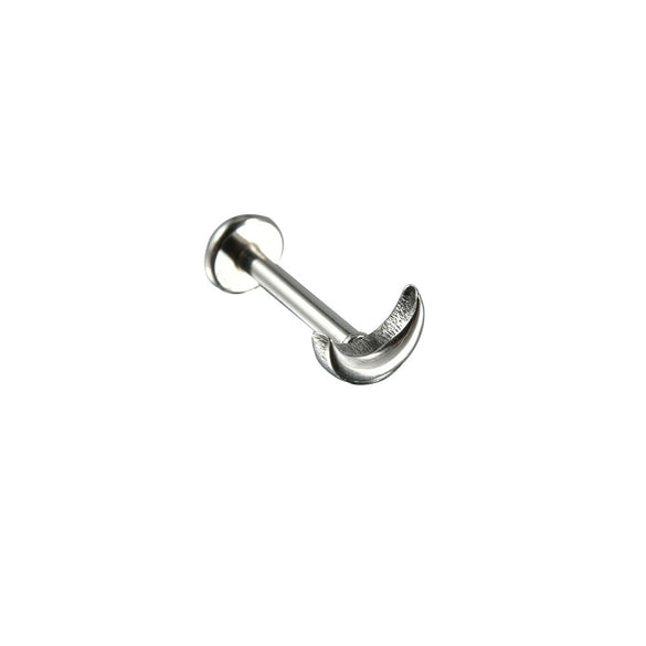 Stainless Steel Perforated Lip Nail Fivestar Heart Moon Chain Earrings Electroplated Simple Style