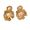 Stainless Steel Personality Geometric Flower Stamping Women's Earrings