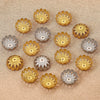 Stainless Steel Petal Bead Cap Tori Bead Vacuum Electroplated Totem Jewelry Making Gasket