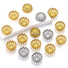 Stainless Steel Petal Bead Cap Tori Bead Vacuum Electroplated Totem Jewelry Making Gasket