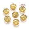 Stainless Steel Petal Bead Cap Tori Bead Vacuum Electroplated Totem Jewelry Making Gasket