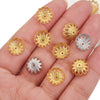 Stainless Steel Petal Bead Cap Tori Bead Vacuum Electroplated Totem Jewelry Making Gasket