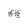 Stainless Steel Petal Torus Bead Cap Jewelry Making Material With Totem Pattern And Electroplating Treatment