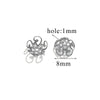 Stainless Steel Petal Torus Bead Cap Jewelry Making Material With Totem Pattern And Electroplating Treatment