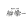 Stainless Steel Petal Torus Bead Cap Jewelry Making Material With Totem Pattern And Electroplating Treatment