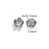 Stainless Steel Petal Torus Bead Cap Jewelry Making Material With Totem Pattern And Electroplating Treatment