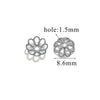 Stainless Steel Petal Torus Bead Cap Jewelry Making Material With Totem Pattern And Electroplating Treatment