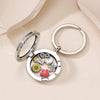 Stainless Steel Photo Frame Box Pendant Keychain In Cute Sweet Cool Style For Friends And Friendship Gifts