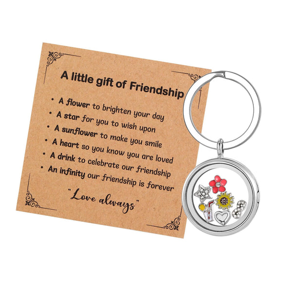 Stainless Steel Photo Frame Box Pendant Keychain In Cute Sweet Cool Style For Friends And Friendship Gifts